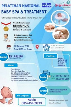 Pelatihan Nasional Baby Spa & Treatment Solo